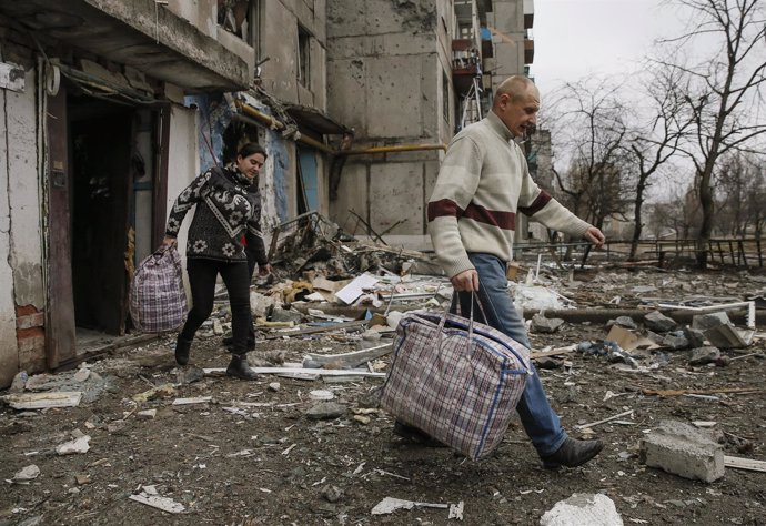 Desplazados por el conflicto del este de Ucrania