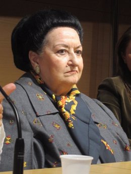 La soprano Montserrat Caballé