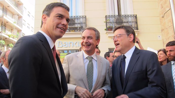 Pedro Sánchez, Zapatero y Ximo Puig