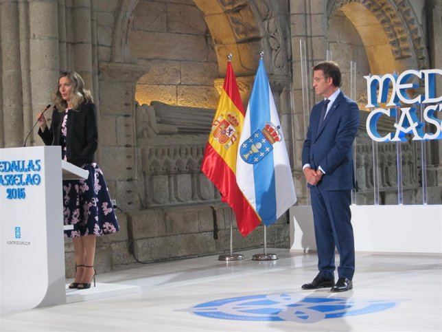 El presidente de la Xunta en la entrega de las Medallas Castelao