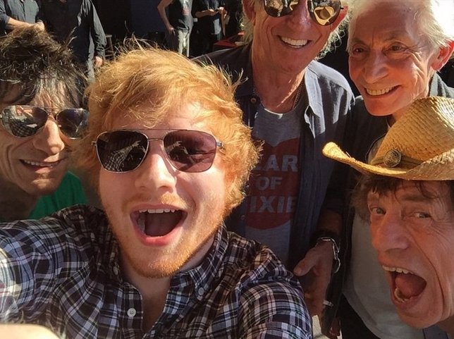 Ed Sheeran con The Rolling Stones