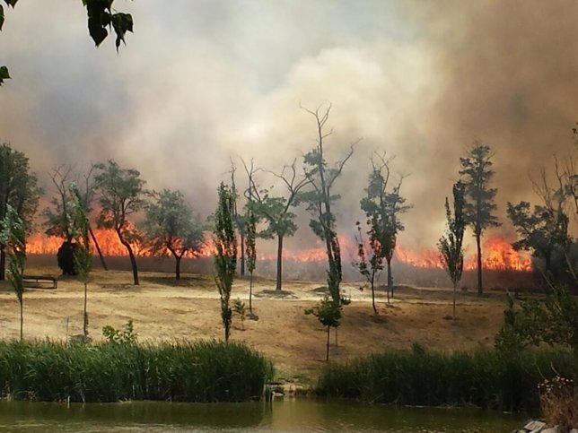Incendio en Leganés