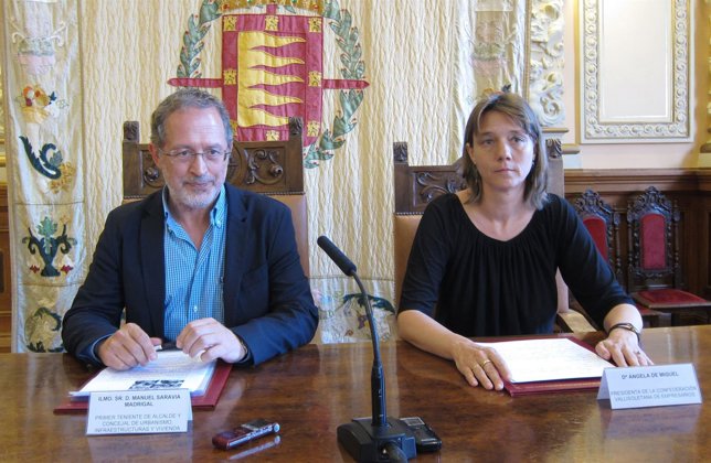 Manuel Saravia con Ángela de Miguel