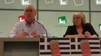 Cayo Lara avisa de que PP y PSOE son partidos "homónimos" de los que han llevado a Grecia "al desastre" 