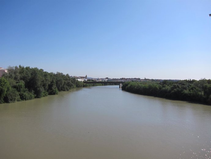 El río Guadalquivir a su paso por Córdoba capital