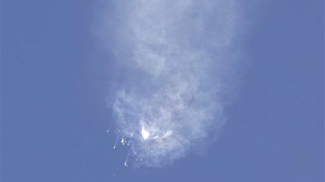 Explosión del cohete Falcon 