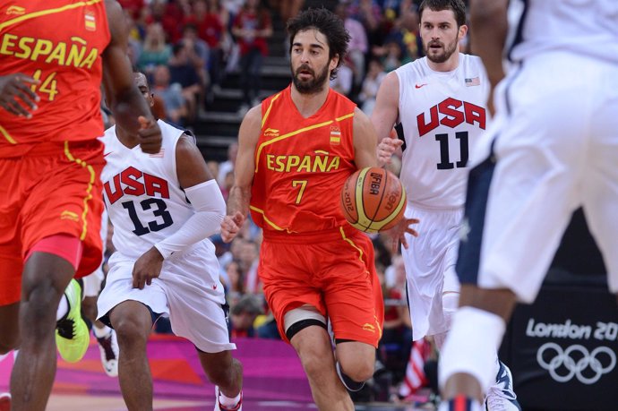 Juan Carlos Navarro en el España - Estados Unidos de Londres 2012