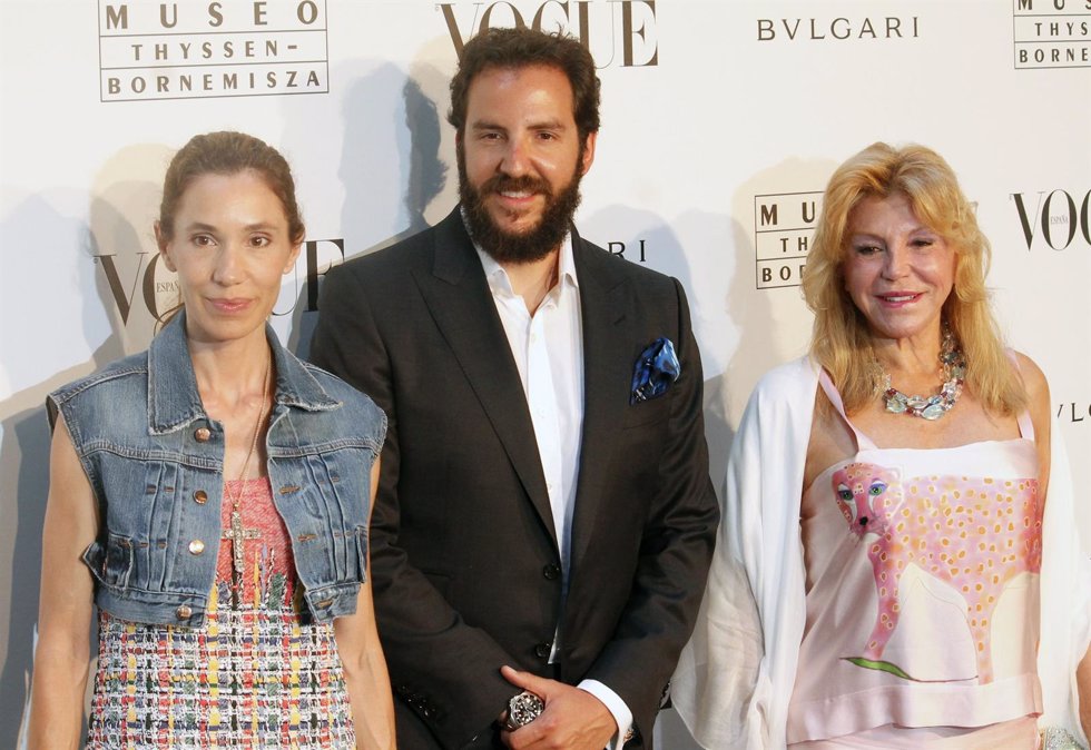 Blanca Cuesta, Tita Cervera y Borja Thyssen