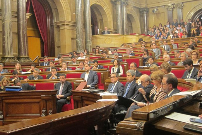 Grupo de CiU en el Parlament (Archivo)