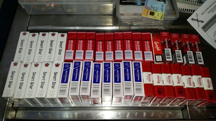 Tabaco de contrabando aprehendido en Jerez por la Guardia Civil