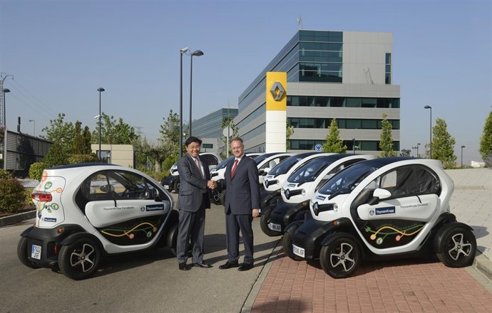 Entrega de siete Twizys a ThyssenKrupp