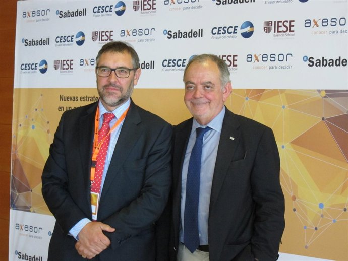 Joan Tristany (dtor.Gral. Amec) y Manel Xifra (pte. Amec)