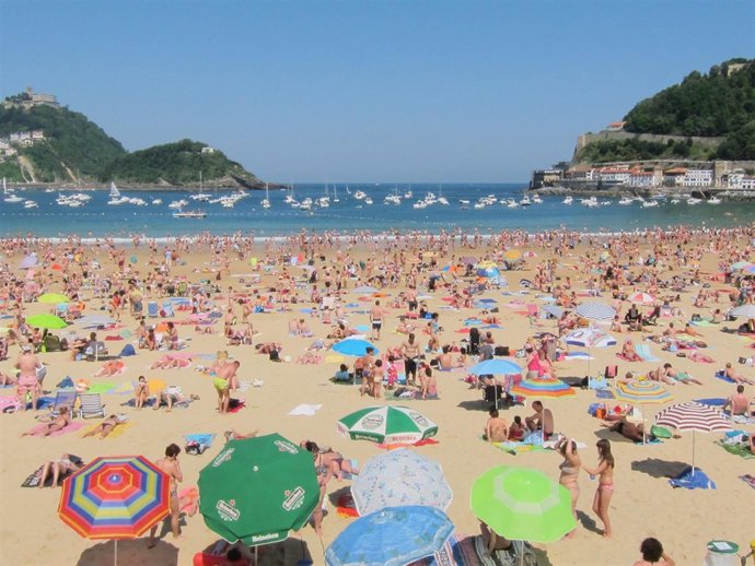 La Concha en San Sebastián.