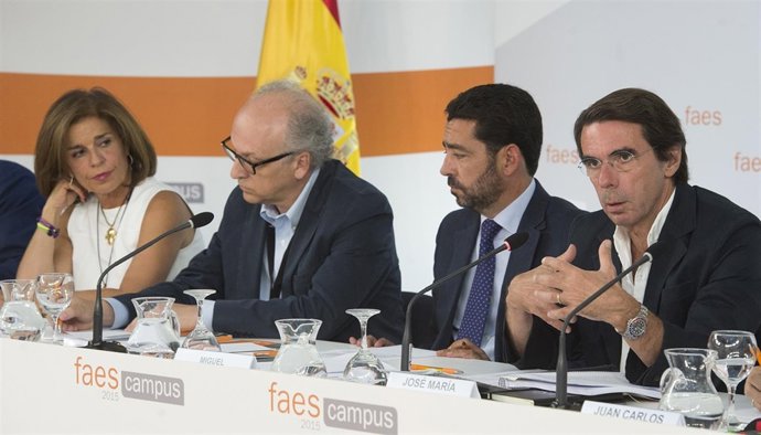 Presentación del Informe FAES sobre Desigualdad.José María Aznar, Miguel Marín, 