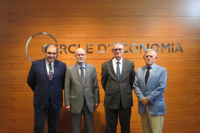 Agustí Segarra, Antoni Castells, Antón Costas y Enric Crous