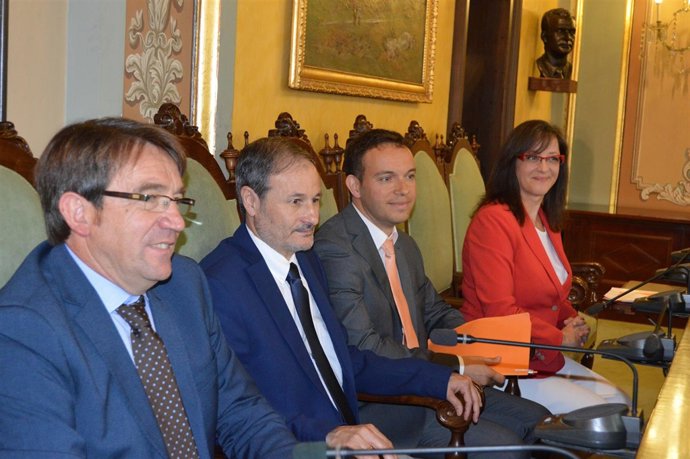 José Luis Osorio, Daniel Rubio, José Luis Osorio y Àgeles Ribes, concejales de C