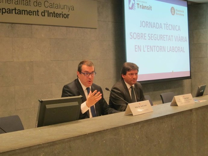 El conseller Jordi Jané y Joan Josep Isern