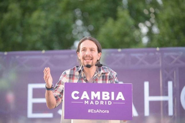 Pablo Iglesias en Alcalá de Henares 