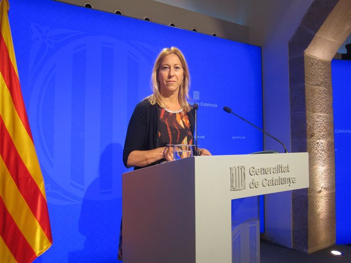 La vicepresidenta de la Generalitat y portavoz, Neus Munté