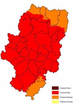 Aragón está en prealerta roja por riesgo de incendios forestales