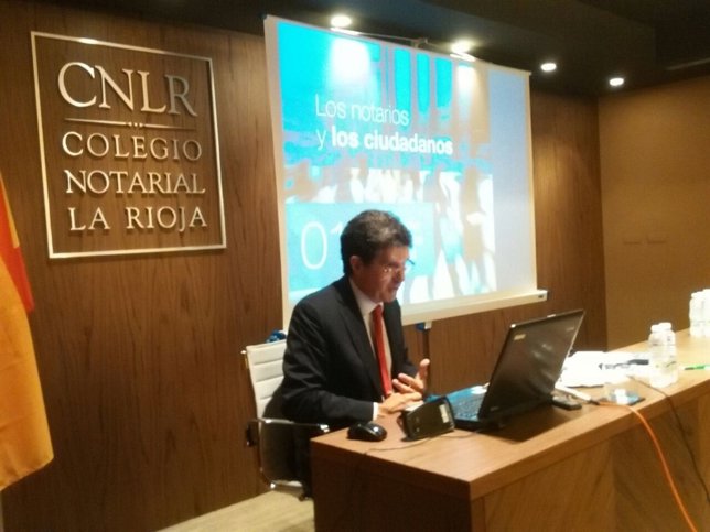 Tomás Sobrino, decano del Colegio Notarial de La Rioja