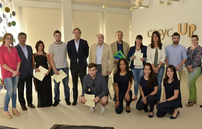 Entrega de los diplomas