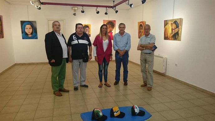 Inauguración de la muestra en la sala Algas