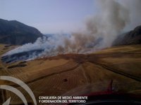 Declarado un incendio de rastrojos en un paraje de Antequera