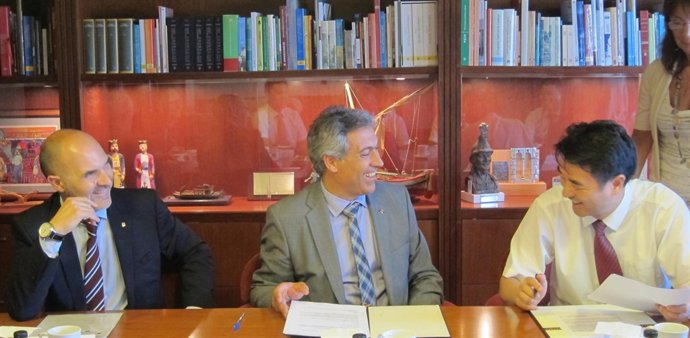 Jordi Bort, Jordi Ciuraneta y Jiang Shaofeng