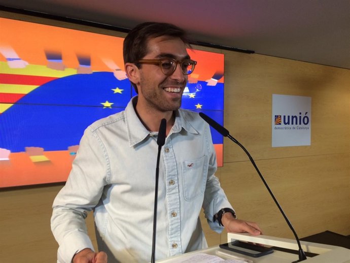 El presidente de Unió de Joves, Oriol Gil.