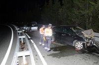 Tres heridos tras la colisión entre dos vehículos en Marcilla