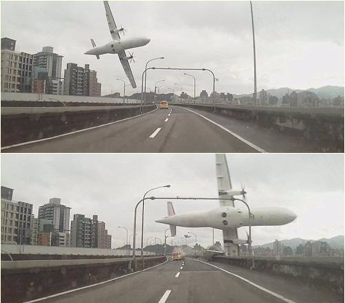 Accidente de avión en Taiwan
