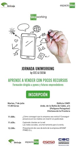 Folleto de jornada de Unicaja en Chiclana de la Frontera (Cádiz)