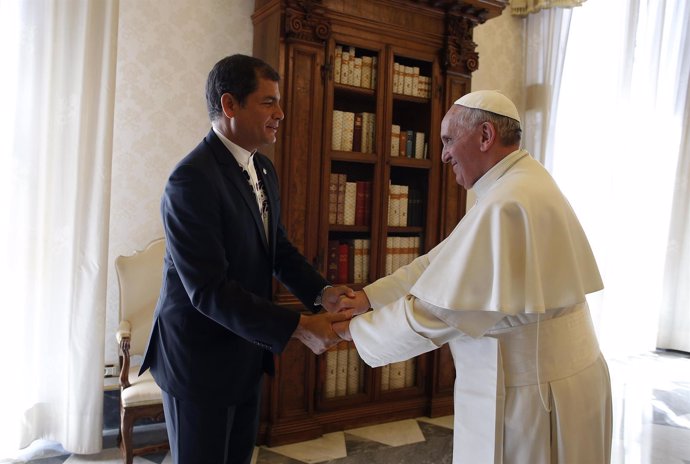 Papa Francisco y Rafael Correa