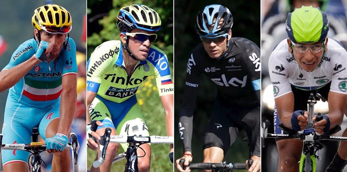 Nibali, Contador, Froome y Quintana se retan en el Tour