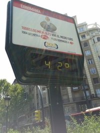 Segunda ola de calor del verano con máximas por encima de 40ºC
