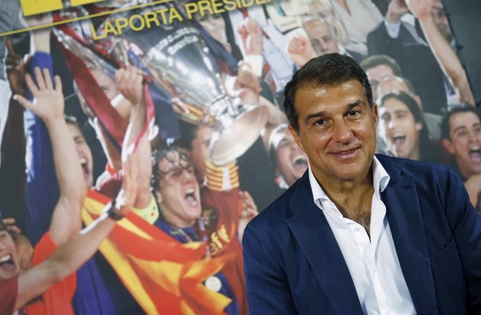 Joan Laporta, en un acto para la presidencia del FC Barcelona