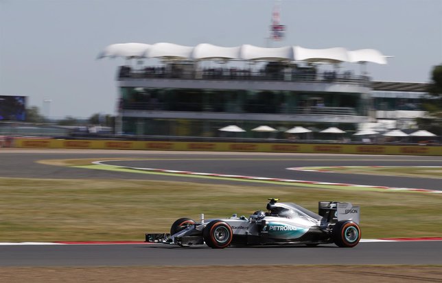 Nico Rosberg en el GP Gran Bretaña de Silverstone
