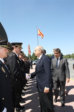 Fernández Díaz en la Escuela de Policía