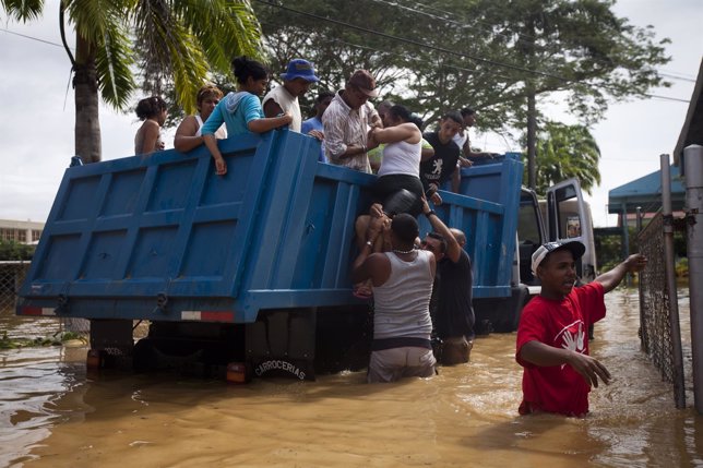 Damnificados por la lluvias en Venezuela