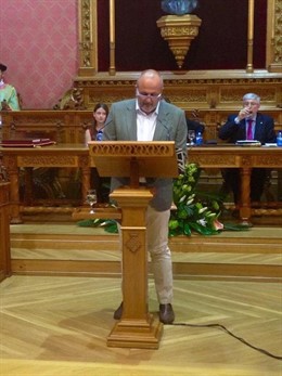 Miquel Ensenyat durante su discurso de investidura