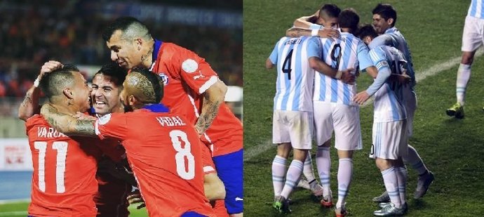 Chile y Argentina en la final