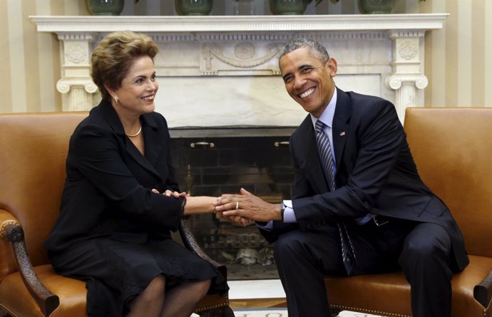Obama y Rousseff en Washington