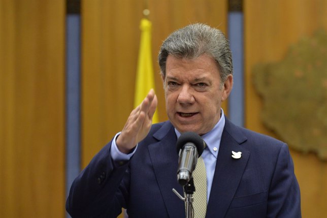 El presidente de Colombia, Juan Manuel Santos