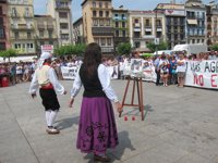 Concentración en recuerdo de Nagore Laffage, asesinada en las fiestas de 2008