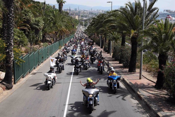 Desfile de Harley en Barcelona