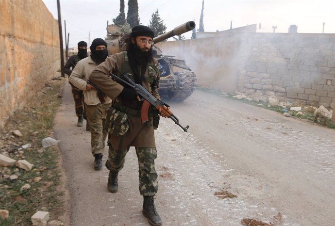 Milicianos del Frente al Nusra en Alepo