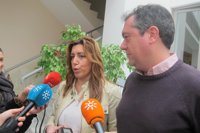 Susana Díaz se reúne con el alcalde de Sevilla, Juan Espadas