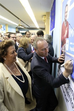 Rita Barberá y Alberto Fabra en uan imagen de archivo