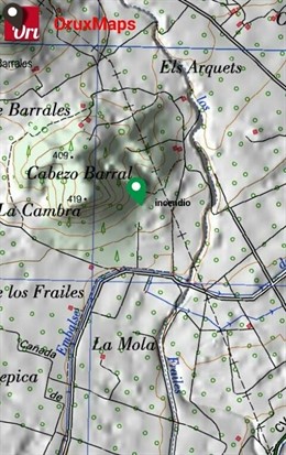 Ubicación del incendio